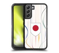 Head Case Designs Japan Japanese Nippon Nisshoki Football Kit Flags Ultra-Armoured Shockproof Case [Military Grade Protection] Compatible With Samsung Galaxy S22+ 5G