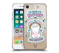 Head Case Designs K-Pop Music Korean Pop Trends Gel Case [Military Grade Protection] Compatible with Apple iPhone 7/8 / SE 2020 & 2022 and Compatible with MagSafe