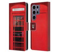 Head Case Designs K6 I Love London Leather Wallet Case Compatible with Samsung Galaxy S25 Ultra