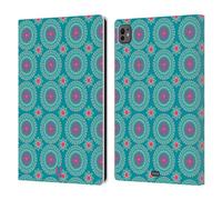 Head Case Designs Kaleidoscope Bursts Bohemian Patterns Leather Wallet Case Compatible With Apple iPad Pro 11 M4/M5 2024/2025