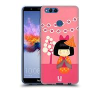 Head Case Designs Kimi Japanese Doll Soft Gel Case Compatible for Huawei Honor 7X