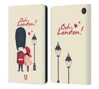 Head Case Designs Kiss A Queen's Guard London Best Leather Wallet Case Compatible With Amazon Fire 7 2022