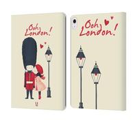 Head Case Designs Kiss A Queen's Guard London Best Leather Wallet Case Compatible With Apple iPad Air 13 2024/2025