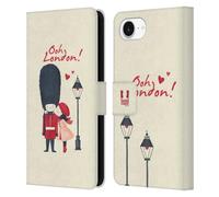 Head Case Designs Kiss A Queen's Guard London Best Leather Wallet Case Compatible With Apple iPhone 16e