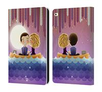 Head Case Designs Kiss In The Moonlight Aglow With Love Leather Wallet Case Compatible With Apple iPad Air 2 (2014)
