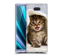 Head Case Designs Kitten In Warm Towel Cats Soft Gel Case Compatible With Sony Xperia XA3 Ultra / 10+
