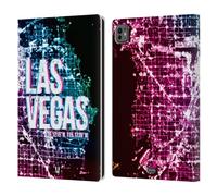 Head Case Designs Las Vegas City Lights Leather Wallet Case Compatible With Apple iPad Pro 11 M4/M5 2024/2025