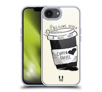 Head Case Designs Life Coffee Fix Gel Case [Military Grade Protection] Compatible with Apple iPhone 16e and Compatible with MagSafe