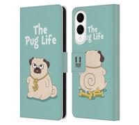 Head Case Designs Life Sky Blue Piper The Pug Leather Wallet Case Compatible With Samsung Galaxy S25 Edge