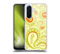 Head Case Designs Light Yellow Paisley Patterns Series 2 Gel Case [Military Grade Protection] Compatible With Samsung Galaxy A26 5G