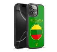Head Case Designs Lithuania Lithuanian Lietuvos Flag Flag Patches Set 2 Gel Armour Case [Military Grade Protection] Compatible With Apple iPhone 16 Pro Max
