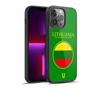 Head Case Designs Lithuania Lithuanian Lietuvos Flag Flag Patches Set 2 Gel Armour Case [Military Grade Protection] Compatible With Apple iPhone 13 Pro Max