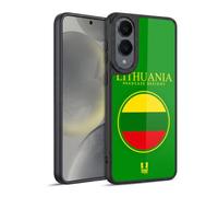 Head Case Designs Lithuania Lithuanian Lietuvos Flag Flag Patches Set 2 Gel Armour Case [Military Grade Protection] Compatible With Samsung Galaxy S25 Edge
