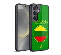 Head Case Designs Lithuania Lithuanian Lietuvos Flag Flag Patches Set 2 Gel Armour Case [Military Grade Protection] Compatible With Samsung Galaxy S24 5G