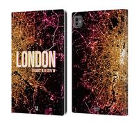 Head Case Designs London City Lights Leather Wallet Case Compatible With Apple iPad Pro 11 M4 2024