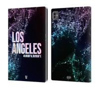 Head Case Designs Los Angeles City Lights Leather Wallet Case Compatible With Apple iPad Pro 11 M4/M5 2024/2025