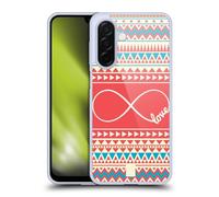 Head Case Designs Love Infinity Aztec Gel Case [Military Grade Protection] Compatible With Samsung Galaxy A26 5G
