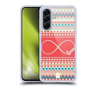 Head Case Designs Love Infinity Aztec Gel Case [Military Grade Protection] Compatible With Samsung Galaxy A56 5G