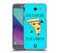 Head Case Designs Love Is Fleeting Forever Pizza Hard Back Case for Samsung Galaxy J3 Emerge
