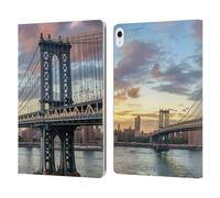 Head Case Designs Manhattan Bridge City Skylines Leather Wallet Case Compatible With Apple iPad Air 13 2024/2025
