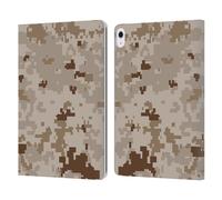 Head Case Designs Marpat Desert Military Camouflage Series 2 Leather Wallet Case Compatible With Apple iPad Air 13 2024/2025