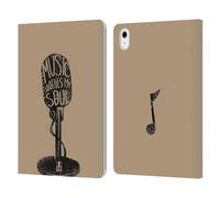 Head Case Designs Microphone All About Music Leather Wallet Case Compatible With Apple iPad Air 11 2020/2022/2024/2025
