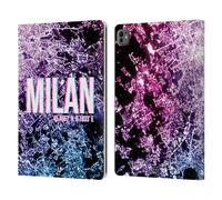 Head Case Designs Milan City Lights Leather Wallet Case Compatible With Apple iPad Pro 13 M4 2024