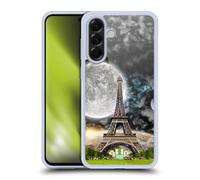 Head Case Designs Moonlight Over Paris Surreal Landscapes Gel Case [Military Grade Protection] Compatible With Samsung Galaxy A56 5G