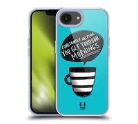 Head Case Designs Mornings Coffee Fix Gel Case [Military Grade Protection] Compatible with Apple iPhone 16e and Compatible with MagSafe