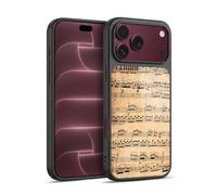Head Case Designs Mozart Music Sheets Gel Armour Case [Military Grade Protection] Compatible With Apple iPhone 18 Pro Max