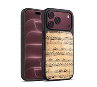 Head Case Designs Mozart Music Sheets Gel Armour Case [Military Grade Protection] Compatible With Apple iPhone 18 Pro