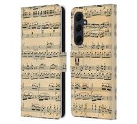 Head Case Designs Mozart Music Sheets Leather Wallet Case Compatible With Samsung Galaxy A35 5G