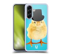 Head Case Designs Mr. Chick With Top Hat Funny Animals Gel Case [Military Grade Protection] Compatible With Samsung Galaxy A56 5G