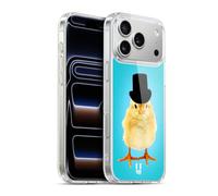 Head Case Designs Mr. Chick With Top Hat Funny Animals Gel Case [Military Grade Protection] Compatible with Apple iPhone 17 Pro Max and Compatible with MagSafe