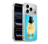 Head Case Designs Mr. Chick With Top Hat Funny Animals Gel Case [Military Grade Protection] Compatible with Apple iPhone 17 Pro and Compatible with MagSafe