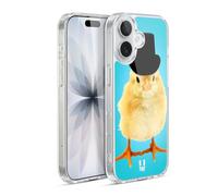 Head Case Designs Mr. Chick With Top Hat Funny Animals Gel Case [Military Grade Protection] Compatible with Apple iPhone 17 and Compatible with MagSafe