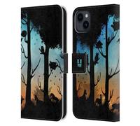 Head Case Designs Mystery Dreamscapes Silhouettes Leather Wallet Case Compatible With Apple iPhone 15 Plus