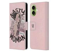 Head Case Designs Nasty Woman African Feminism Leather Wallet Case Compatible With Apple iPhone 17