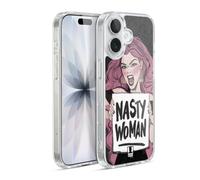 Head Case Designs Nasty Woman Caucasian Feminism Gel Case [Military Grade Protection] Compatible with Apple iPhone 17 and Compatible with MagSafe