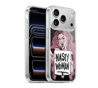 Head Case Designs Nasty Woman Caucasian Feminism Gel Case [Military Grade Protection] Compatible with Apple iPhone 17 Pro and Compatible with MagSafe