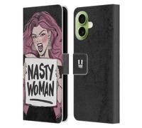 Head Case Designs Nasty Woman Caucasian Feminism Leather Wallet Case Compatible With Apple iPhone 17