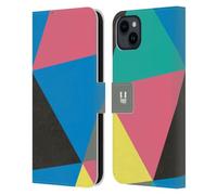 Head Case Designs Nature Prismatic Triangles Leather Wallet Case Compatible With Apple iPhone 15 Plus
