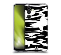 Head Case Designs Negative Space Shark Prints Gel Case [Military Grade Protection] Compatible With Samsung Galaxy A25 5G