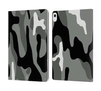 Head Case Designs Night Shift Military Camo Leather Wallet Case Compatible With Apple iPad Air 13 2024/2025