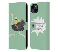 Head Case Designs No Time To Explain Little Doses Of Nonsense And Randomness Leather Wallet Case Compatible With Apple iPhone 15 Plus