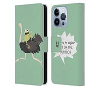 Head Case Designs No Time To Explain Little Doses Of Nonsense And Randomness Leather Wallet Case Compatible With Apple iPhone 13 Pro