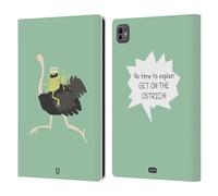 Head Case Designs No Time To Explain Little Doses Of Nonsense And Randomness Leather Wallet Case Compatible With Apple iPad Pro 11 M4/M5 2024/2025