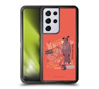 Head Case Designs Officially Licensed A Christmas Story Pink Nightmare Composed Art Ultra-Armoured Shockproof Case [Military Grade Protection] Compatible With Samsung Galaxy S21 Ultra 5G
