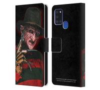 Head Case Designs Officially Licensed A Nightmare On Elm Street 2 Freddy's Revenge Key Art Graphics Leather Wallet Case Compatible With Samsung Galaxy A21s (2020)