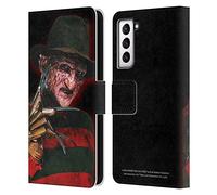 Head Case Designs Officially Licensed A Nightmare On Elm Street 2 Freddy's Revenge Key Art Graphics Leather Wallet Case Compatible With Samsung Galaxy S21 5G